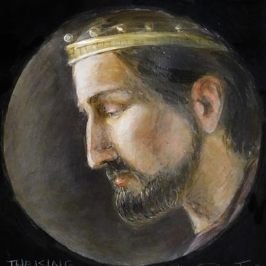 The King in Exile III - Original Acrylic Painting